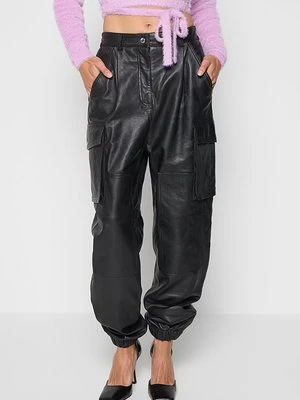 Spodnie skórzane MOSCHINO JEANS