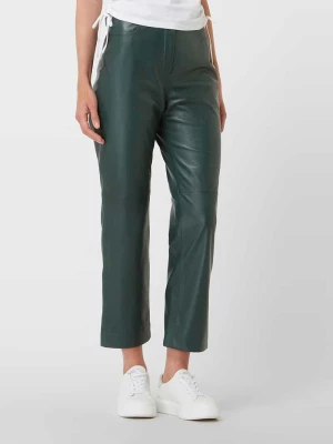 Spodnie skórzane skrócone z wpuszczanymi kieszeniami model ‘Lena’ YOUNG POETS SOCIETY