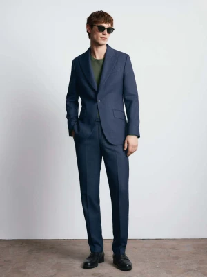 Spodnie slim fit 100% wełna Vitale Barberis Canonico® niebieski - Mężczyzna - - MANGO MAN