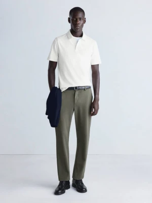 Spodnie slim fit comfort Thermolite® średni brązowy - Mężczyzna - MANGO MAN