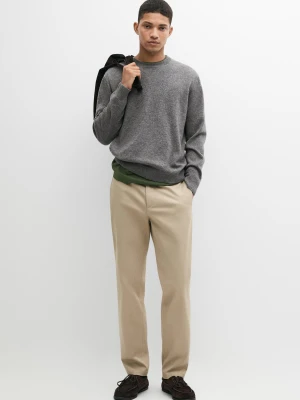 Spodnie Slim Fit - Opalony - Massimo Dutti - Male
