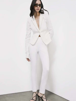 Spodnie slim fit Patrizia Pepe biały