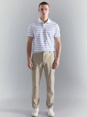 Spodnie slim fit water-repellent beżowy - Mężczyzna - - MANGO MAN