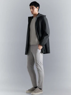 Spodnie slim fit water-repellent lodowy szary - Mężczyzna - - MANGO MAN