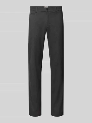 Spodnie Slim Fit z kantami model 'Fabio' BRAX Antracytowy