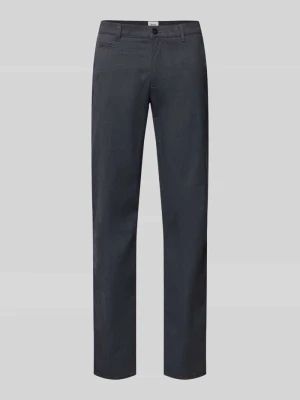 Spodnie Slim Fit z kantami model 'Fabio' BRAX Granatowy