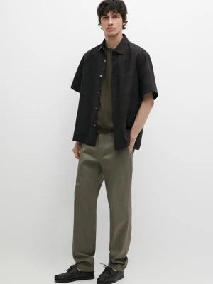 Spodnie Slim Fit - Zielony - - Massimo Dutti - Mężczyzna