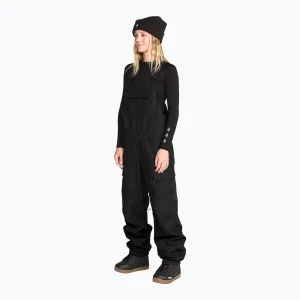 Spodnie snowboardowe damskie Volcom Crestron 3D Stretch Bib Overall black