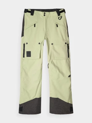 Spodnie snowboardowe membrana 10000 damskie - oliwkowe/khaki 4F