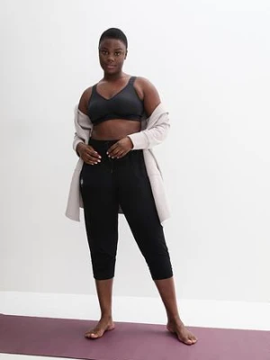 Spodnie sportowe haremki z marszczonym dołem bonprix