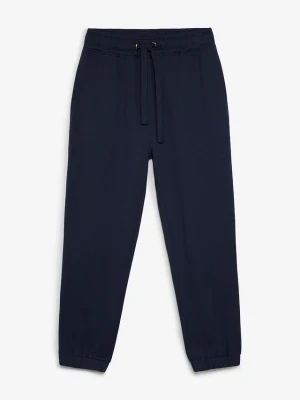 Spodnie sportowe loose fit BonPrix niebieski