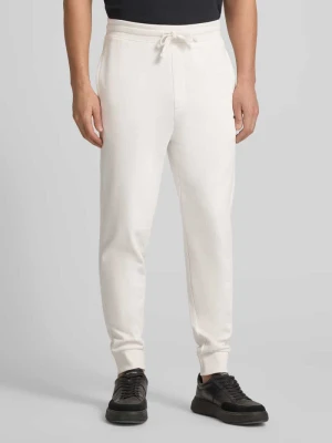 Spodnie sportowe o kroju regular fit z czystej bawełny model ‘DAYOTE232’ HUGO