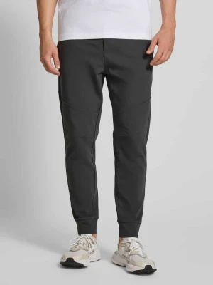 Spodnie sportowe o kroju regular fit z mieszanki bawełny BOSS Green