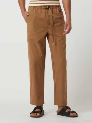 Spodnie sportowe o kroju straight fit z elastycznym pasem model ‘Belt’ Minimum