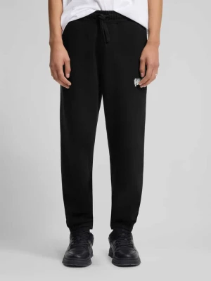 Spodnie sportowe o luźnym kroju z czystej bawełny model ‘NYROTRO’ Hugo Blue