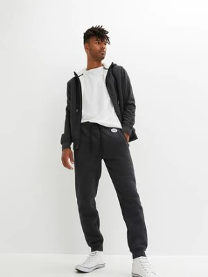 Spodnie sportowe ocieplane, na polarowej podszewce bonprix