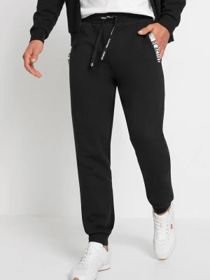Spodnie sportowe, regular fit BonPrix czarny