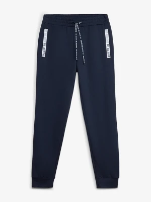 Spodnie sportowe, regular fit BonPrix niebieski