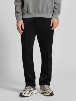 Spodnie sportowe z elastycznym pasem i wyhaftowanym logo Pegador