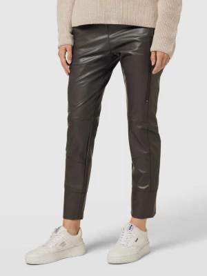 Spodnie sportowe z imitacji skóry model ‘Future Vegan Leather’ MAC