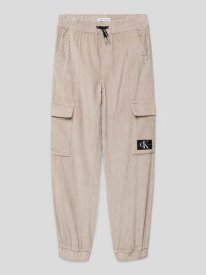 Spodnie sportowe z kieszeniami cargo model ‘CORDUROY’ Calvin Klein Jeans