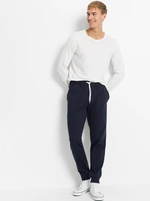 Spodnie sportowe z kontrastowymi detalami (2 pary) bonprix