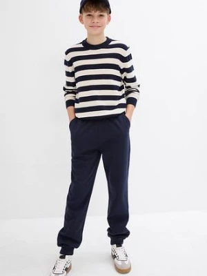 Spodnie sportowe z miękkiej mieszanki z bawełny bonprix