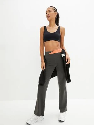 Bawełniane spodnie sportowe Bootcut (2 pary) bonprix