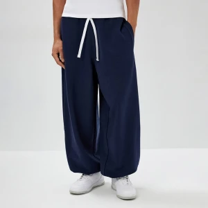 Spodnie super baggy fit ciemnogranatowe House