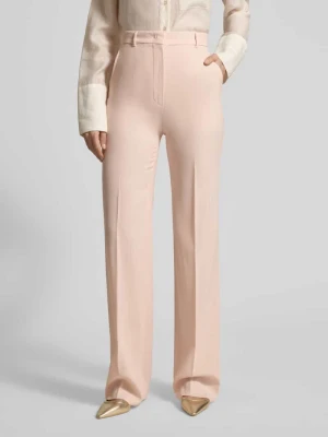 Spodnie szerokie o kroju regular fit z czystej żywej wełny Max Mara Studio