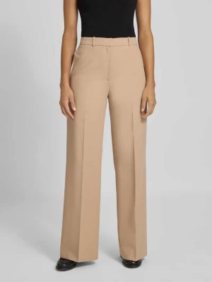 Spodnie szerokie o kroju regular fit z dodatkiem wiskozy model ‘HASMINA’ HUGO