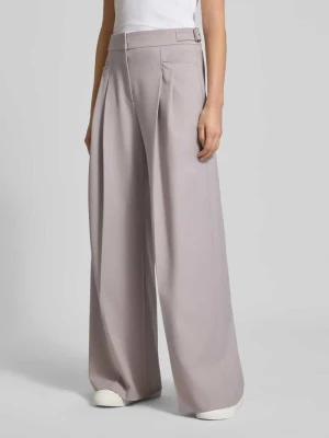 Spodnie szerokie o kroju regular fit z dodatkiem wiskozy model ‘TAKORA’ Boss Orange