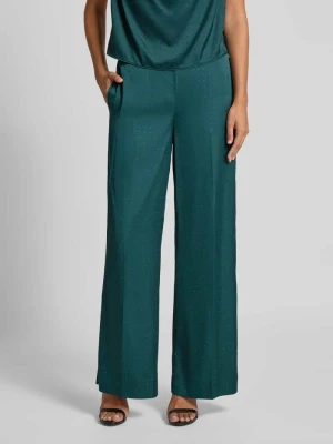 Spodnie szerokie o kroju regular fit z obszyciem ozdobnymi kamieniami model ‘HASELA’ HUGO