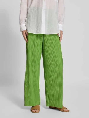 Spodnie szerokie o kroju regular fit z plisami model ‘ELLIE’ Selected Femme