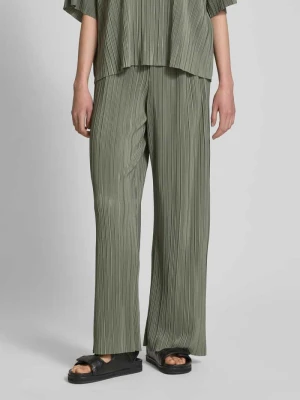 Spodnie szerokie o kroju regular fit z plisami model ‘RAVENNA’ Only