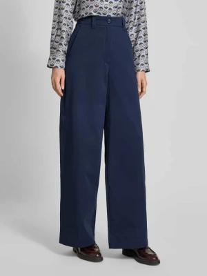 Spodnie szerokie o kroju relaxed fit z czystej bawełny model ‘ALFEO’ Weekend Max Mara
