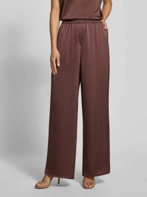 Spodnie szerokie o kroju relaxed fit z satyny HUGO