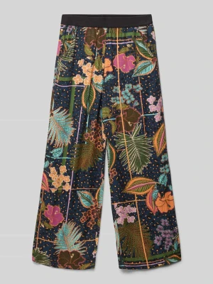 Spodnie szerokie o luźnym kroju z czystej wiskozy s.Oliver RED LABEL