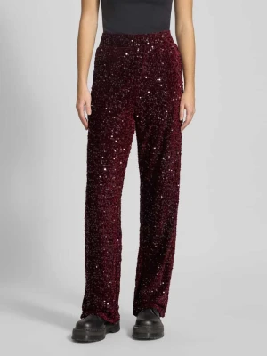 Spodnie szerokie z cekinowym obszyciem model ‘KAM’ Pieces