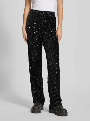 Spodnie szerokie z cekinowym obszyciem model ‘KAM’ Pieces