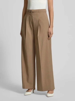 Spodnie szerokie z dodatkiem wiskozy model ‘HAWELSA’ HUGO