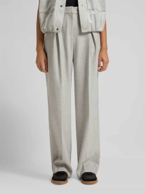 Spodnie szerokie z flaneli z dodatkiem wełny model ‘TAFLONG’ Boss Orange