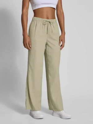 Spodnie szerokie z mieszanki wiskozy i lnu model ‘CARO’ Only