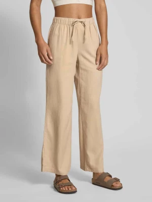 Spodnie szerokie z mieszanki wiskozy i lnu model ‘CARO’ Only