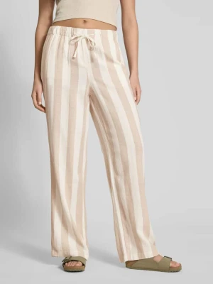 Spodnie szerokie z mieszanki wiskozy i lnu model ‘CARO’ Only
