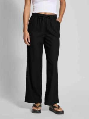 Spodnie szerokie z mieszanki wiskozy i lnu model ‘CARO’ Only