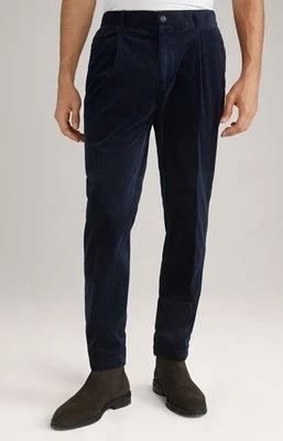 Spodnie sztruksowe Lester w kolorze ciemnoniebieskim Joop