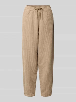 Spodnie sztruksowe o kroju barrel fit z elastycznym pasem Tom Tailor Denim