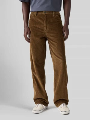 Spodnie sztruksowe o kroju loose fit z kieszeniami cargo Levi's Średniobrązowy