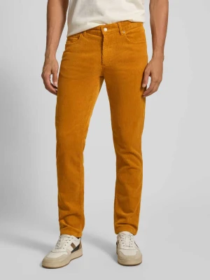 Spodnie sztruksowe o kroju regular fit w stylu 5 kieszeni Christian Berg Men